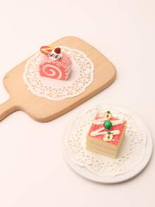 100pcs/set Paper Parchment, Hollow Out Parchment Paper Roll For Kitchen - White - View 2