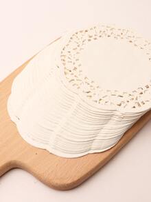 100pcs/set Paper Parchment, Hollow Out Parchment Paper Roll For Kitchen - White - View 4