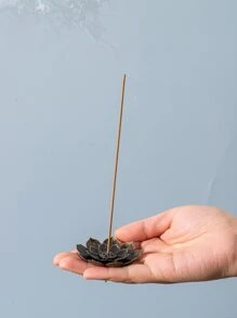1 peça suporte para incenso em forma de lótus - Bronze - Ver 2