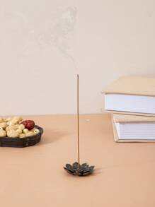 1 peça suporte para incenso em forma de lótus - Bronze - Ver 4