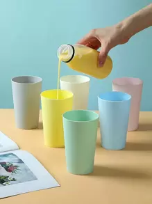 6pcs Mixed Color Random Cup - Multicolor - View 1