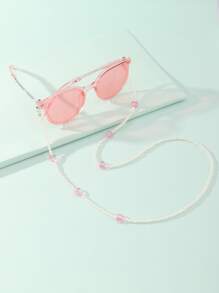 女孩珍珠串珠眼鏡鏈