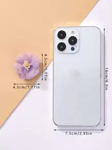 10pcs Flower Decor Alligator Hair Clip Boho - Multicolor - View 3