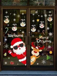 聖誕老人印花牆貼 - 彩色 - 查看 5