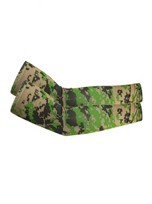 Tay áo nam in hình Camo - xanh quân đội - Xem 3