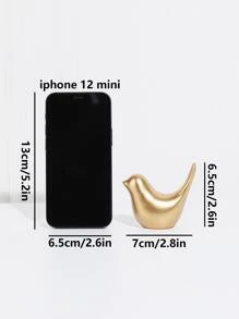 Creative Gold Bird Sculpture Home Decor, Set Of 2 For Living Room, Entryway, Bookshelf Display Best Gifts Birthday Graduation - Gold - View 4