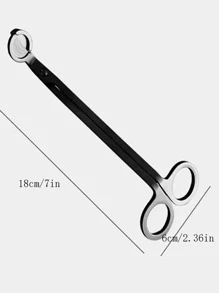 1入組不銹鋼蠟燭滅火器,黑色燭芯修剪器