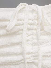 SHEIN VCAY Robe moulante asymétrique à cordon ajouré