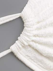 SHEIN VCAY Robe moulante asymétrique à cordon ajouré