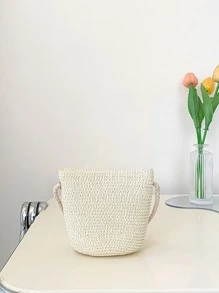 Túi đeo chéo trẻ em Hoa Có thể điều chỉnh được - trắng - Xem 2