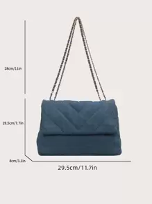 Torby na Ramię Metalowe oczko Łańcuch Modny