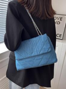 Torby na Ramię Metalowe oczko Łańcuch Modny