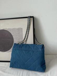 Torby na Ramię Metalowe oczko Łańcuch Modny