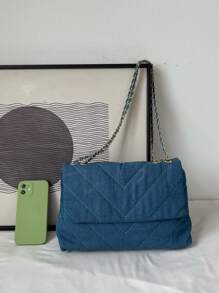 Torby na Ramię Metalowe oczko Łańcuch Modny