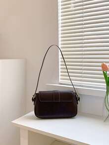 Túi vai - Màu nâu Sô-cô-la - Xem 5