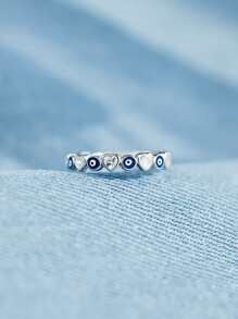 Đính Đá Cubic Zirconia & Trang Trí Mắt Ban Nhạc Cưới Bằng Bạc Cho Nữ Cưới Cô Dâu Trang Sức Mỹ - Nhiều màu - Xem 7