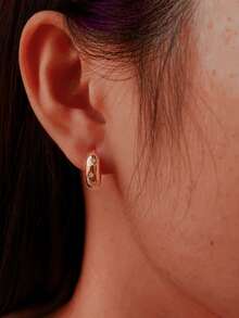 ESBERRY 一对独特的星形耳环，女士S925纯银黄色优雅首饰，适合日常佩戴，是馈赠佳品。 - 金黃色 - 查看 3