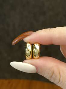 ESBERRY 一对独特的星形耳环，女士S925纯银黄色优雅首饰，适合日常佩戴，是馈赠佳品。 - 金黃色 - 查看 5