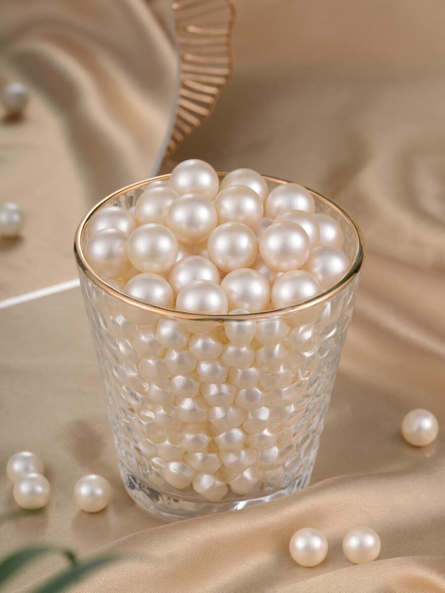 20pcs/set Men Faux Pearl DIY Jewelry Accessory - White - View 1