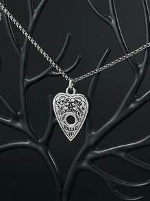 字母細節愛心掛飾項鍊