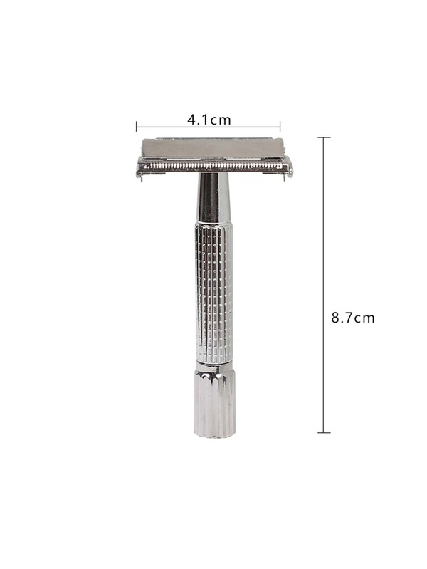 1pc Men Adjustable Manual Beard Razor Without Blade,Double Edge Safety