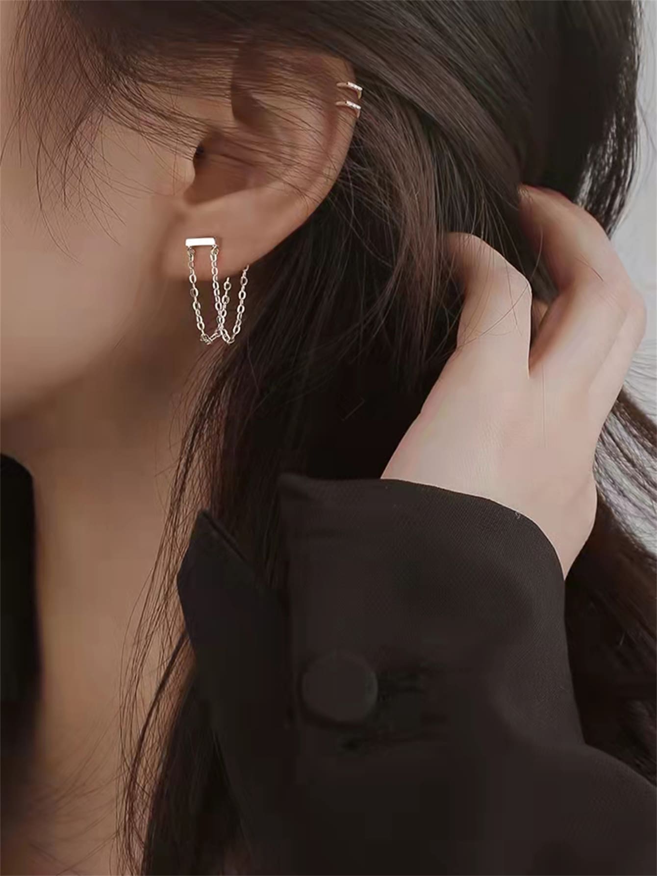 Chain Decor Earrings