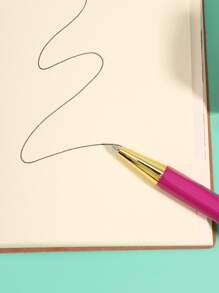1pc Minimalist Ballpoint Pen - Hot Pink - View 2