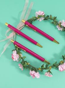 1pc Minimalist Ballpoint Pen - Hot Pink - View 5