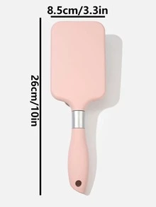 Lược chải tóc bằng nhựa gỡ rối, lướt qua các lọn tóc rối một cách dễ dàng, lược chải tóc bằng nhựa, sấy khô và duỗi thẳng, lược chải tóc hình vuông lớn, dành cho tóc dày/xoăn/mỏng/dài/ngắn Sấy khô ướt cho mọi loại tóc, dành cho nữ - Màu Hồng baby - Xem 3