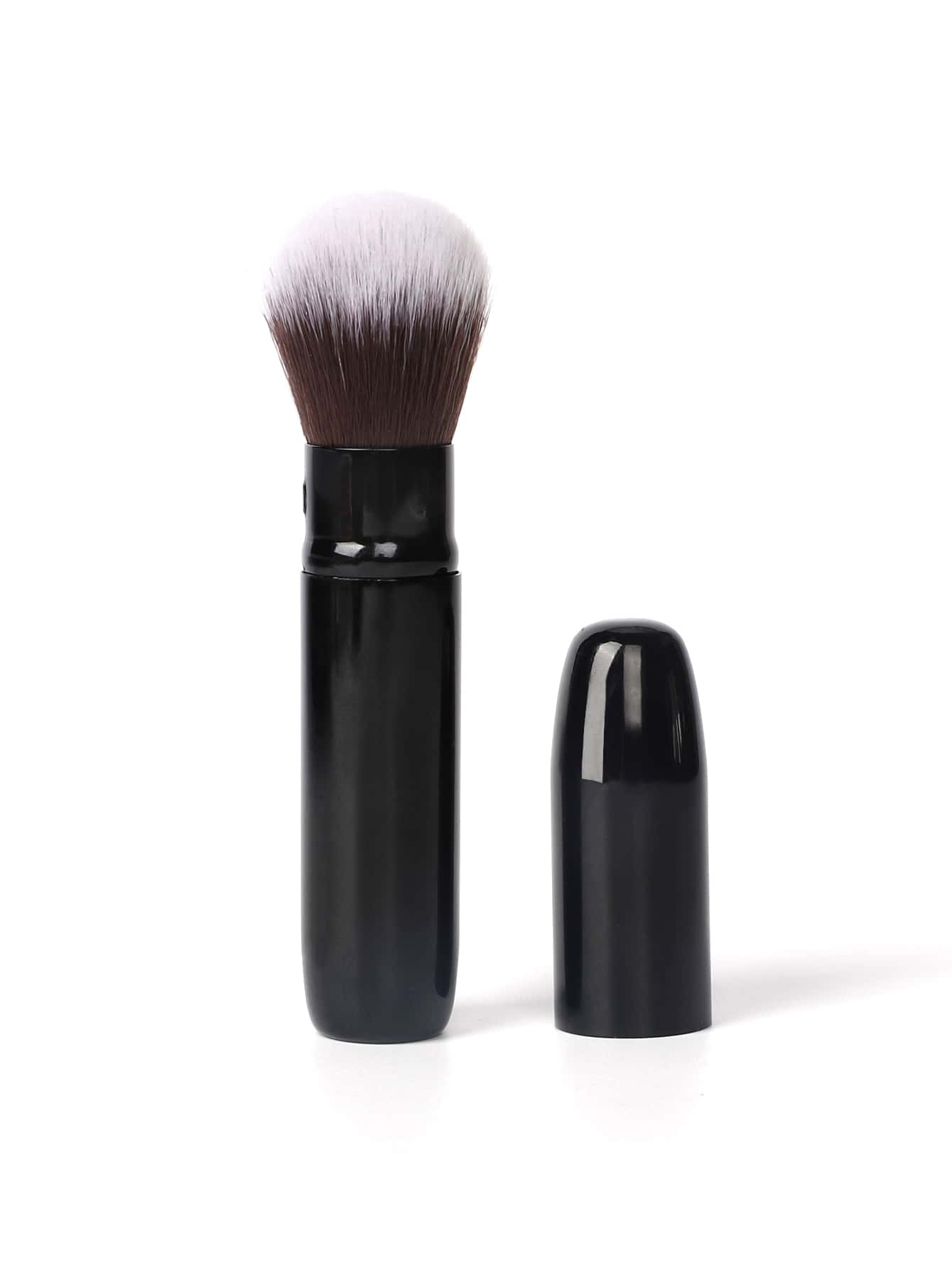 Retractable Soft Bristle Blush Brush Black - Black - View 1