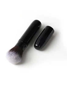 Retractable Soft Bristle Blush Brush Black - Black - View 5