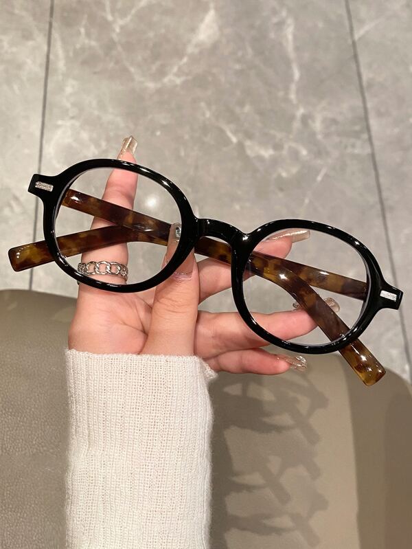 圆框女士时尚设计眼镜