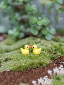 15pcs/Set Mini Duck Decoration, Cute Decorative Object For Home Decor Best Gifts Birthday - Yellow - View 2