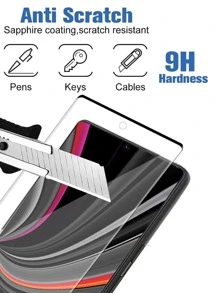 2張手機屏幕膜適用於華為 - 黑色 - 查看 3