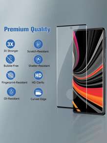 2張手機屏幕膜適用於華為 - 黑色 - 查看 6