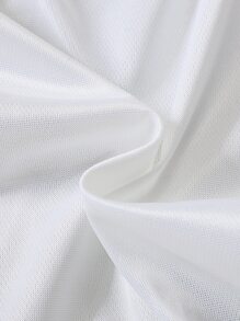 Bebé Pantalones deportivos con estampado de dibujos animados y letra - Blanco - Ver 6