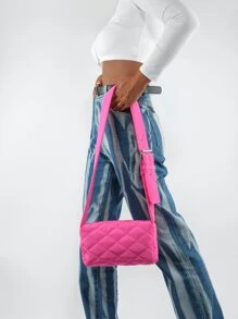 Túi Crossbody Nữ - Màu Hồng Tươi - Xem 2