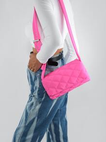 Túi Crossbody Nữ - Màu Hồng Tươi - Xem 3