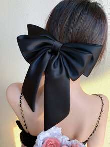 Bow Decor Hair Clip For Daily Use For Girls Hairstyles Casual Cute,School Valentine's Day,Hair Accessories,Hair Barrettes Hair Clips Claw Clips Hair Claws, School Stuff, Elegant, College, Bows