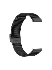 米蘭金屬網帶磁扣相容於三星/華為/小米/amazfit 智慧手錶錶帶(僅限錶帶) - 黑色 - 查看 3