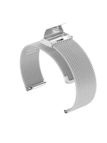 1入組不銹鋼通用智能錶帶 - 銀色 - 查看 4