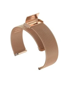 Dây đeo đồng hồ bằng thép không gỉ dạng lưới Tương thích với Apple Watch - Hoa hồng vàng - Xem 3