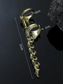 Fashionable and Popular Men Scorpion Decor Ring Alloy for Vacation and for a Stylish Look - Ancient Bronze - View 3