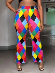 Slaydiva Schlaghose mit Geo Muster - Verschiedenfarbig - Übersicht 3