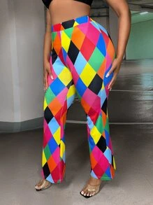 Slaydiva Schlaghose mit Geo Muster - Verschiedenfarbig - Übersicht 4