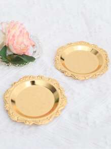 1入組鋁合金首飾托盤歐式家居首飾托盤
