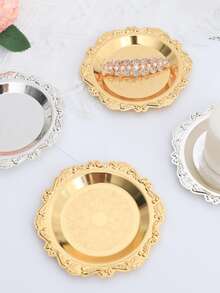 1入組鋁合金首飾托盤歐式家居首飾托盤