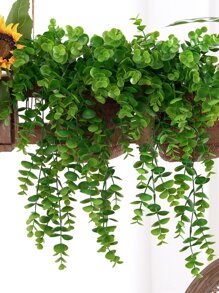 1入組塑料人造葉藤仿真植物綠藤派對 - 綠色 - 查看 6