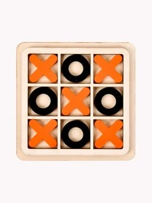 1套木製棋盤遊戲現代家用棋盤遊戲 - 橘色 - 查看 1