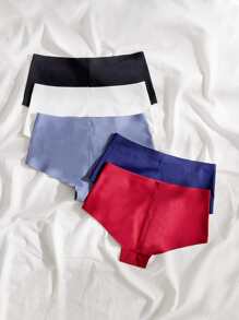 5入組字母圖案平角褲 - 彩色 - 查看 2